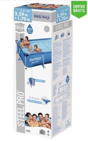 Piscina Rectangular Familiar 2.2m x 1.5m ENVÍO GRATIS