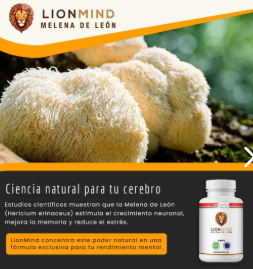 LionMind Suplemento con Melena de León