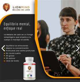 LionMind Suplemento con Melena de León